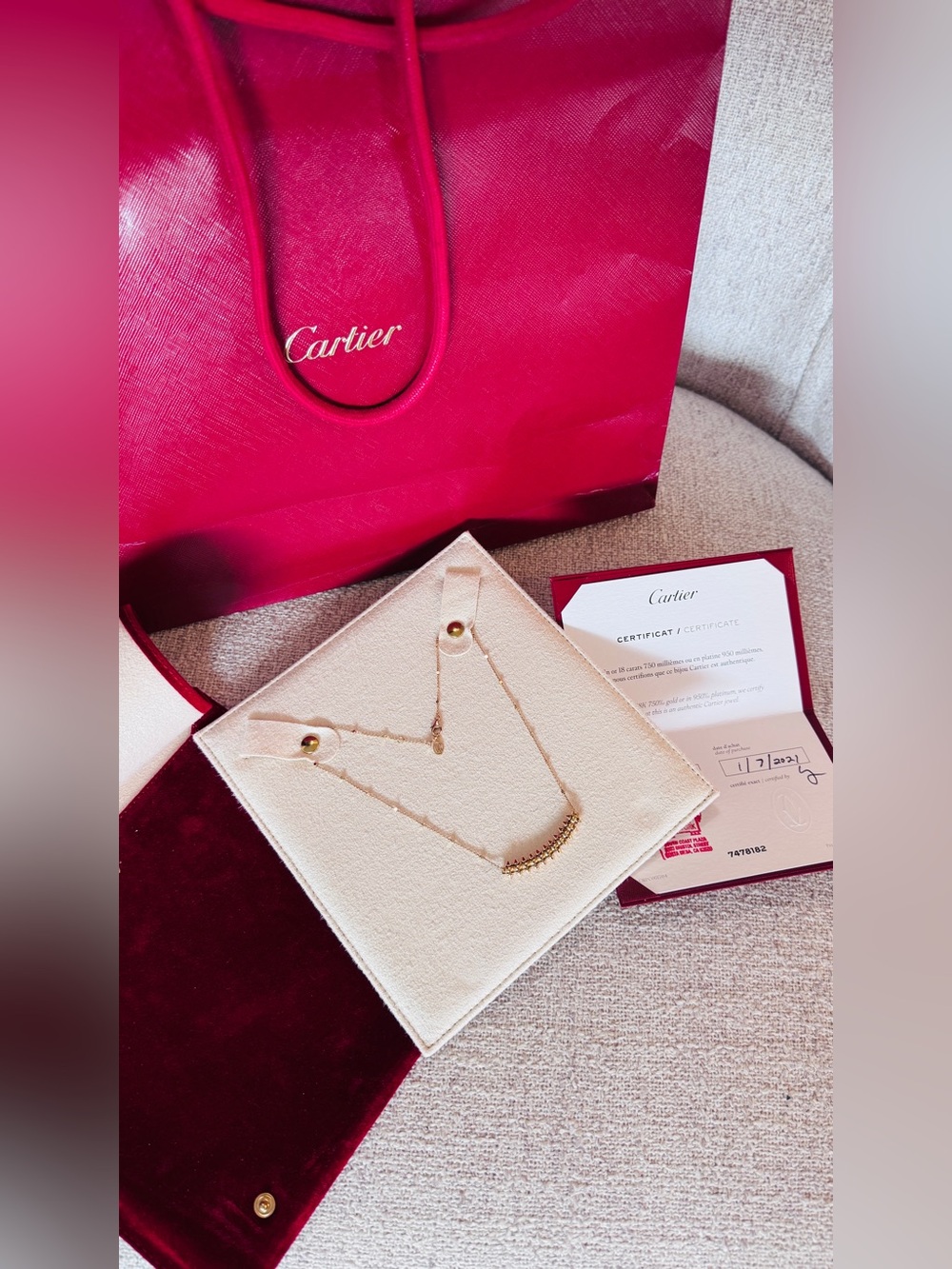 Authentic CLASH DE CARTIER PENDANT, MEDIUM MODEL Purchase at South Coast Plasa